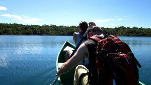 Canoeing in the Lagoon - Yucatan Outdoors