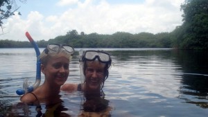 Snorkeling in an Open Cenote