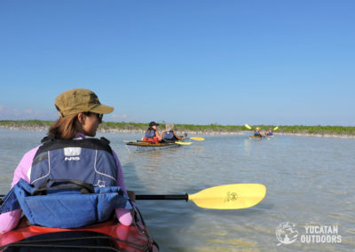 Kayak in Sian Ka'an Kayak in Tulum Wetlands Sea Kayak & Snorkel Trip Detach