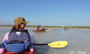 Kayak in Sian Ka'an Kayak in Tulum snorkel adventure