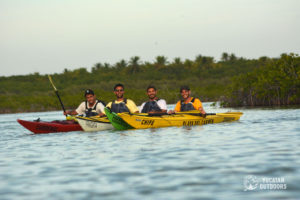 Kayak in Sian Ka'an Kayak in Tulum snorkel adventure