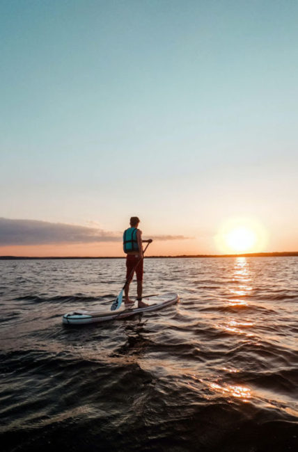 man surfing
