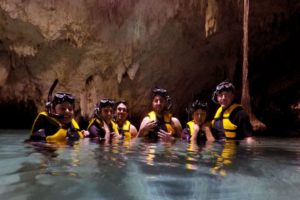 Snorkeling in the Caribbean. Cenotes & Mesoamerican Coral Reef