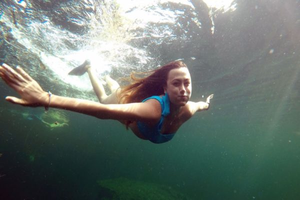 Snorkeling in the Caribbean. Cenotes & Mesoamerican Coral Reef