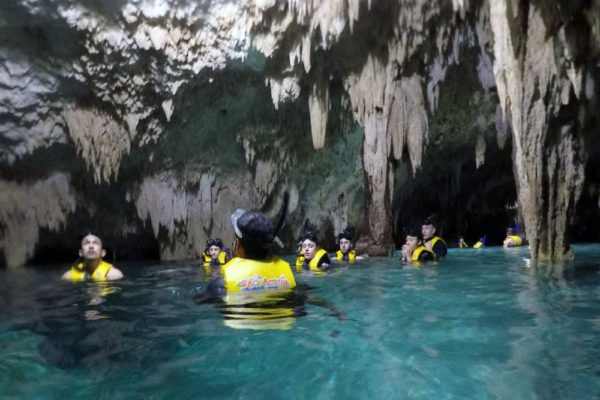 Snorkeling in the Caribbean. Cenotes & Mesoamerican Coral Reef