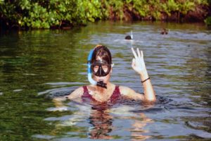 Snorkeling in the Caribbean. Cenotes & Mesoamerican Coral Reef