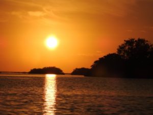 Kayak Sian Ka´an sunset